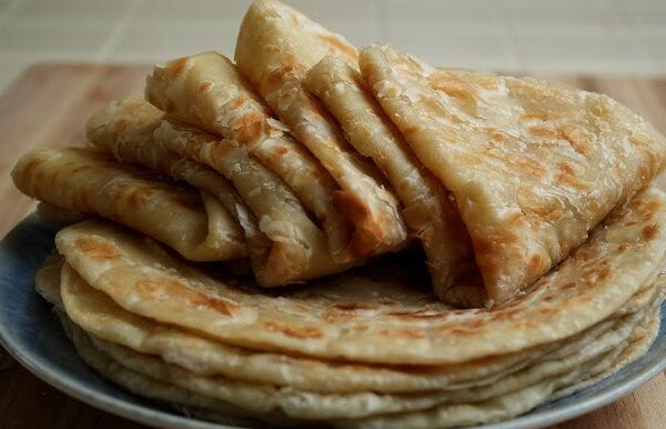 Msemen- Flaky Fried Moroccan Food Bread